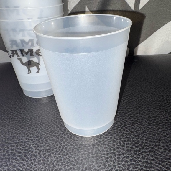 Vintage Camel Set Of 6 Plastic Cups. 6oz Each. Never used - Picture 3 of 4